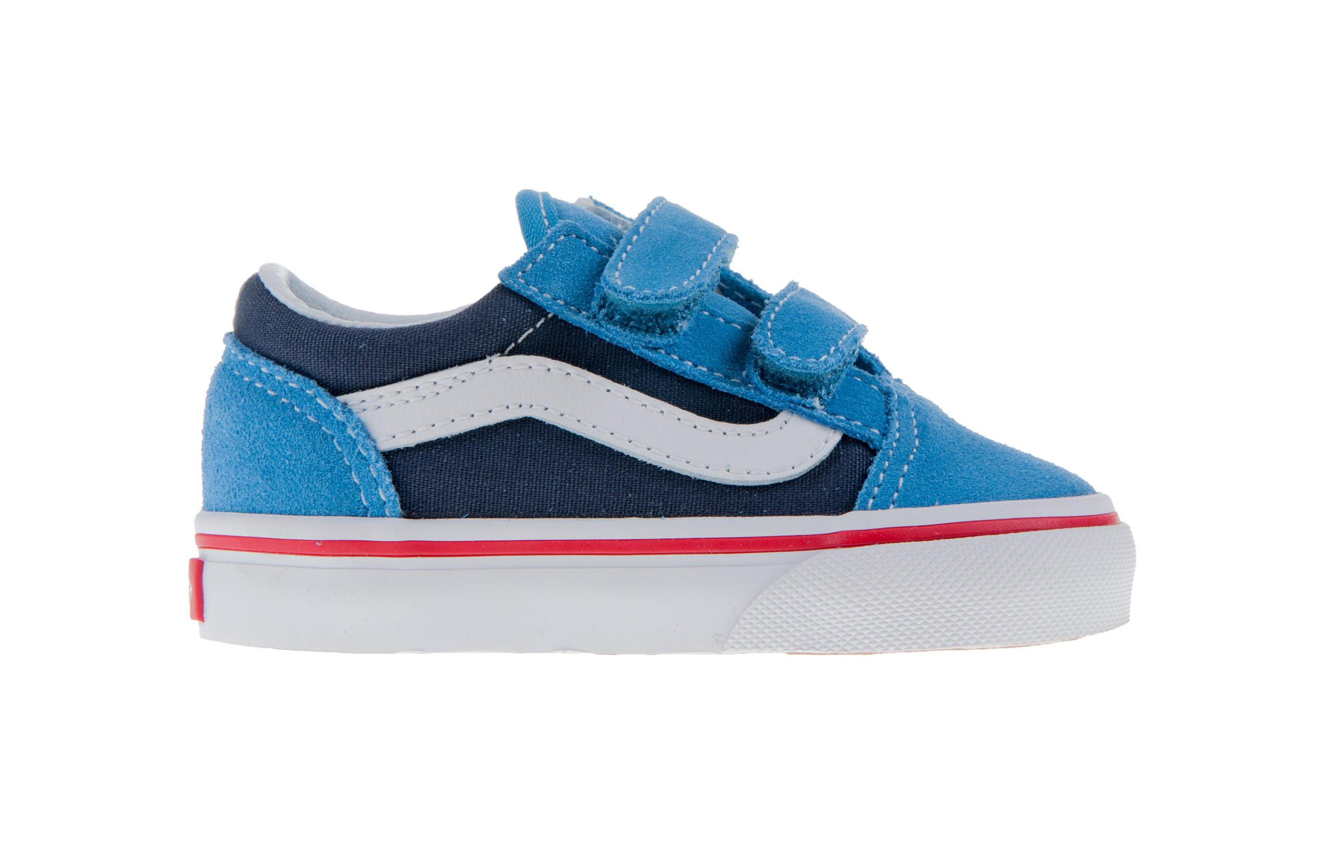 Order (TD) Vans Old Skool à Scratch ''Bleu Blanc'' Chaussures VN0A344K-MMR
