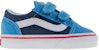 (TD) Kasut Velcro Vans Old Skool 'Biru Putih' VN0A344K-MMR