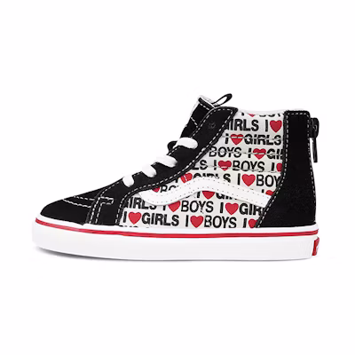 (TD) Vans Sk8-Hi Zip 'I Heart Print'