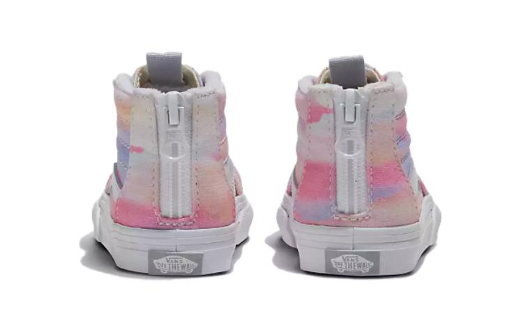 Lookbook 嬰兒 Vans SK8 Zip 舒適簡潔 減震耐磨 高筒 學步鞋 白藍紅