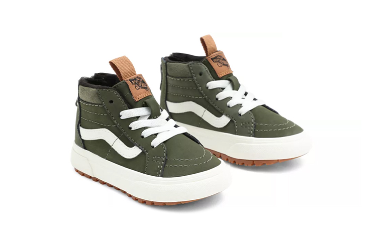Lookbook (TD) Vans SK8-HI Zip Mte-1 Sneakers Verde/Bianco VN0A5HZ350K