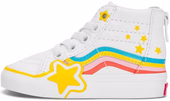 (Toddler) Vans Sk8-Hi Zip Rainbow Star 'White' VN000BVNAHP (Toddler) Vans Sk8-Hi Zip Rainbow Star 'White' VN000BVNAHP