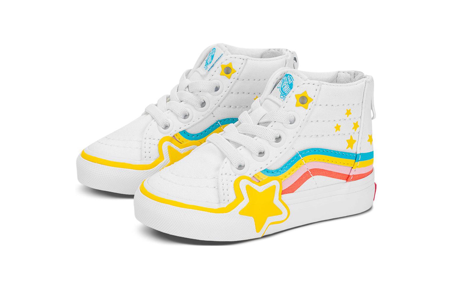 Order 嬰幼兒 Vans SK8 HI 運動 防滑減震 低筒 學步鞋 白黃色