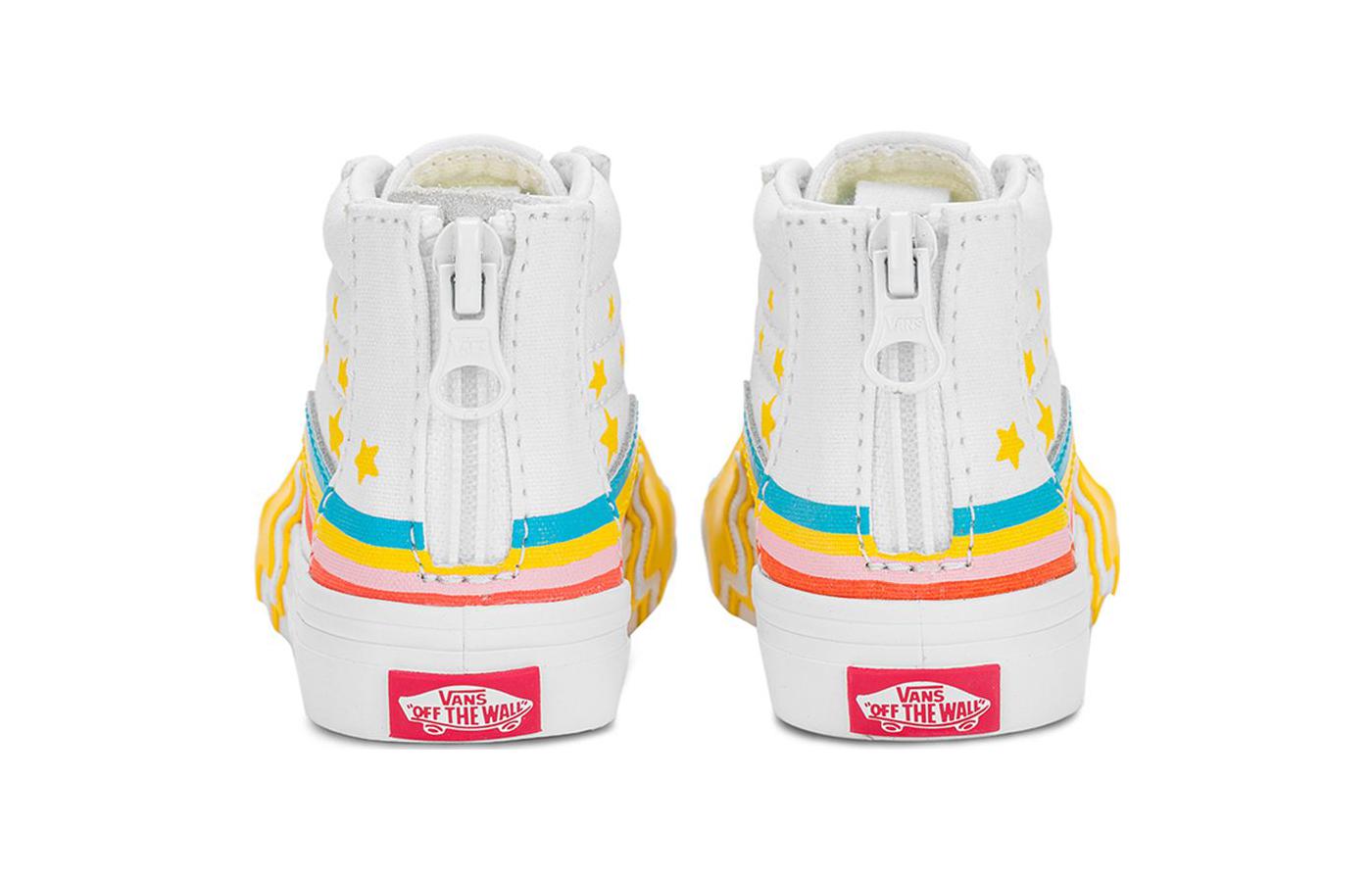 Purchase 嬰幼兒 Vans SK8 HI 運動 防滑減震 低筒 學步鞋 白黃色
