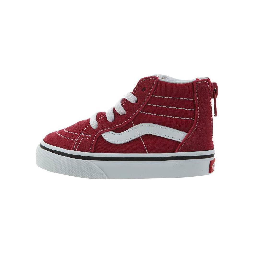 (Toddler) Vans SK8-HI Zip Shoes 'Red White' VN0A32R3QR2