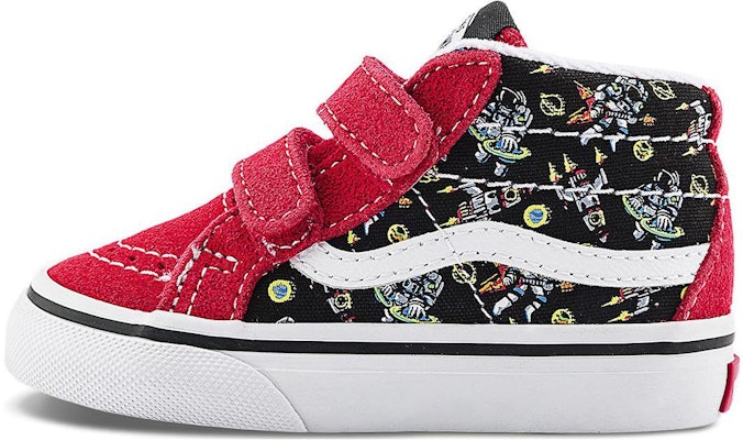 嬰幼兒 Vans SK8 MID 舒適萬用 耐磨減震 高筒 學步鞋 紅黑色 Buy 嬰幼兒 Vans SK8 MID 舒適萬用 耐磨減震 高筒 學步鞋 紅黑色