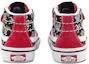 Shop 嬰幼兒 Vans SK8 MID 舒適萬用 耐磨減震 高筒 學步鞋 紅黑色