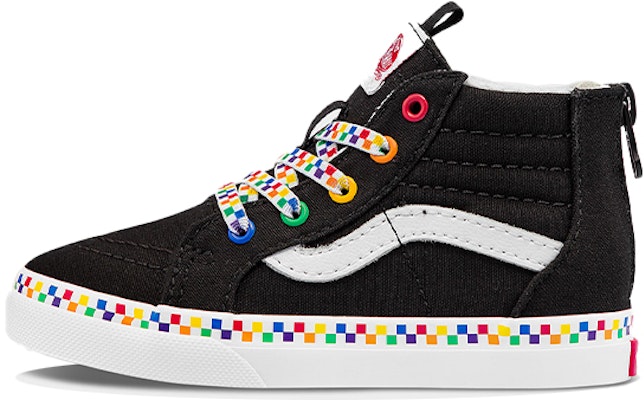 嬰童 Vans Sk8 Hi 防滑耐磨 高幫休閒板鞋 黑白色 Buy 嬰童 Vans Sk8 Hi 防滑耐磨 高幫休閒板鞋 黑白色