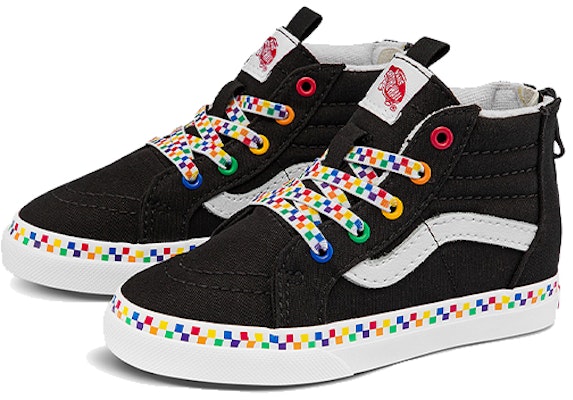 嬰童 Vans Sk8 Hi 防滑耐磨 高幫休閒板鞋 黑白色 Order 嬰童 Vans Sk8 Hi 防滑耐磨 高幫休閒板鞋 黑白色