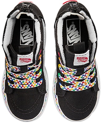 嬰童 Vans Sk8 Hi 防滑耐磨 高幫休閒板鞋 黑白色 Lookbook 嬰童 Vans Sk8 Hi 防滑耐磨 高幫休閒板鞋 黑白色