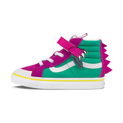 (TD) Vans SK8-Hi High-Top Sneakers Green/Red