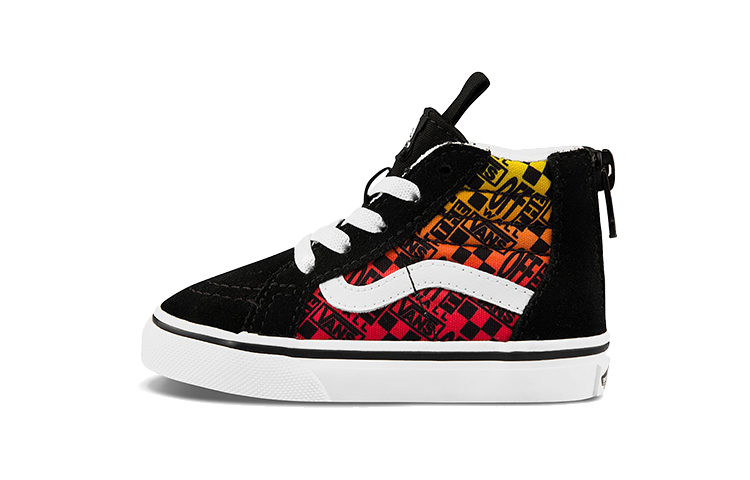 Buy Vans SK8-Hi 拉链黑红高帮滑板鞋 VN0A4BV12N5