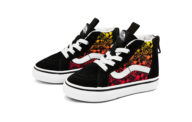 Order Vans SK8-Hi 拉链黑红高帮滑板鞋 VN0A4BV12N5