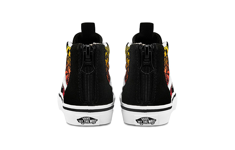 Shop Vans SK8-Hi 拉链黑红高帮滑板鞋 VN0A4BV12N5