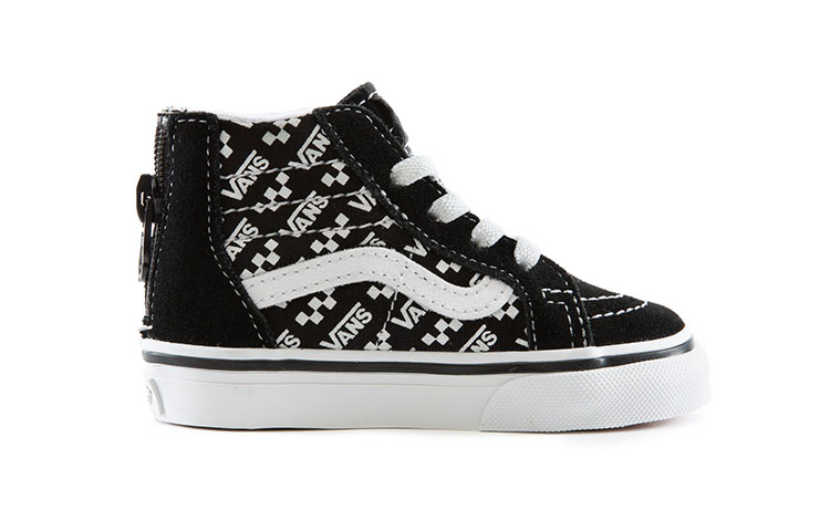 Order 幼兒 Vans Sk8-Hi Zip 休閒滑板鞋 黑白