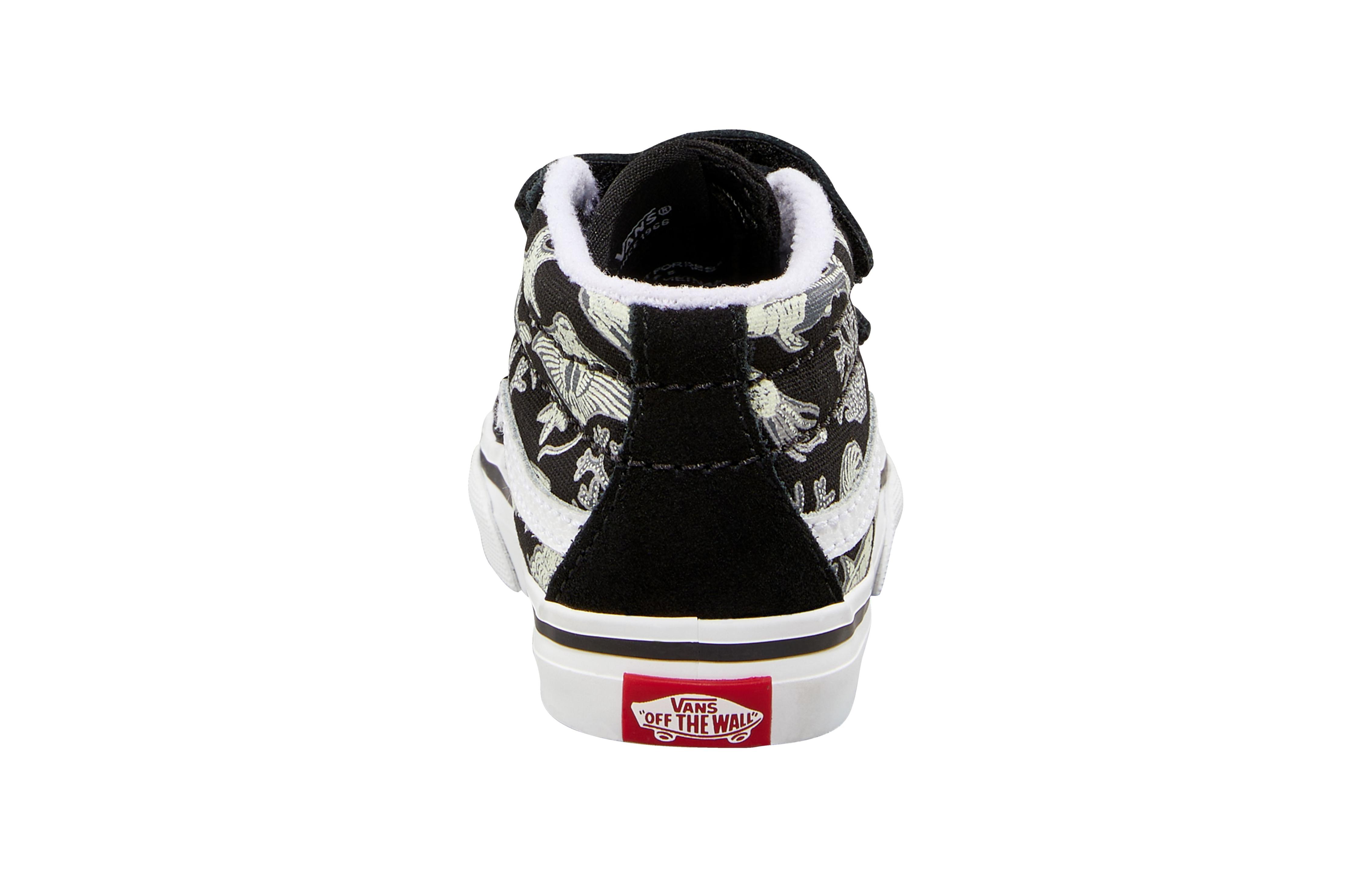 Shop 嬰童 Vans SK8 MID 舒適 耐磨減震 高筒 學步鞋 黑色