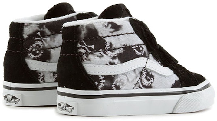 幼童 Vans Sk8-Mid 魔術貼 透氣耐磨防滑 中筒休閒板鞋 黑灰 Shop 幼童 Vans Sk8-Mid 魔術貼 透氣耐磨防滑 中筒休閒板鞋 黑灰