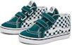 Order (TD) Vans SK8-Mid Kasual Fesyen Kasut Skate Hijau Putih Grid VN0A5DXD60Q