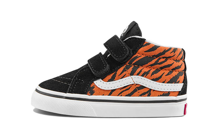 Buy 嬰童 Vans Sk8-Mid V 中幫休閒板鞋 黑虎紋