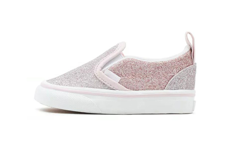 Buy (TD) ヴァンズ スリッポン シルバー/ピンク VN000UBS99B