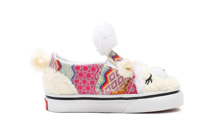 Order 儿童 Vans 懒人鞋 可爱风 卡通休闲板鞋 白红色