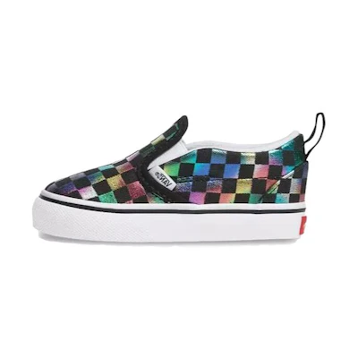 (TD) Vans Slip-On V 'Iridescent Checkerboard'