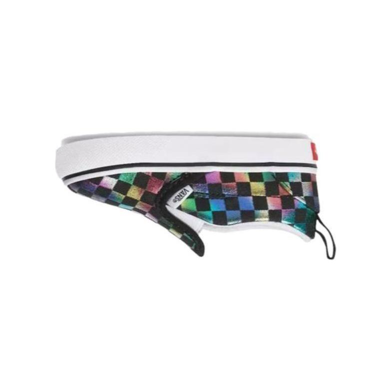 Shop (TD) Vans Slip-On V ''Iridescent Checkerboard'' Schachbrettmuster VN0A3488SRY