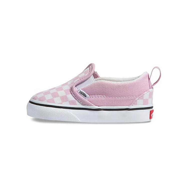 (Toddler) Vans Slip-On V 'Lilac Checkerboard' VN0A3488UY4