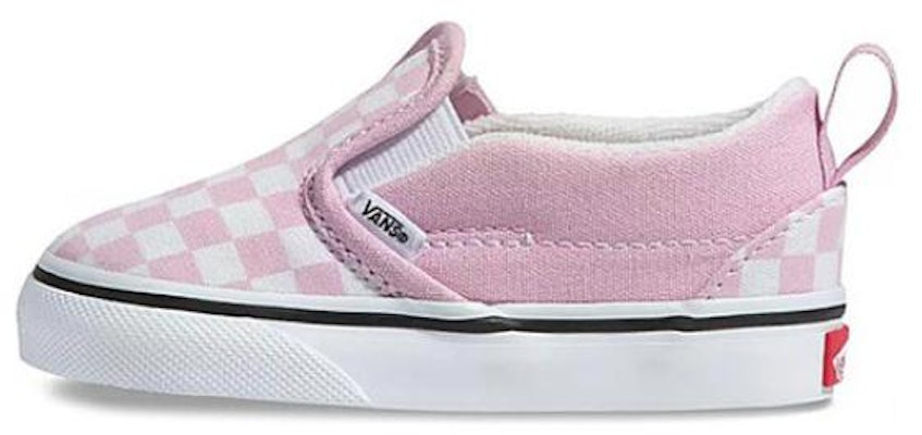 (Toddler) Vans Slip-On V 'Lilac Checkerboard' VN0A3488UY4 Buy (Toddler) Vans Slip-On V 'Lilac Checkerboard' VN0A3488UY4