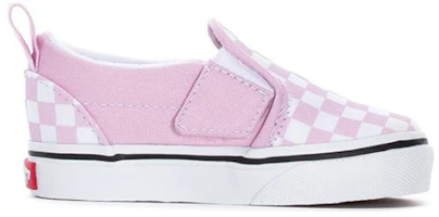 Order 小童 Vans 免綁帶 V '淡紫色棋盤格' VN0A3488UY4