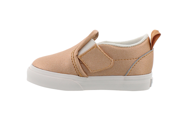 (Toddler) Vans Slip-On V 'Metallic Leather - Light Copper' VN0A3488U4W