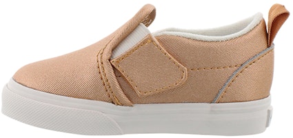 (Toddler) Vans Slip-On V 'Metallic Leather - Light Copper' VN0A3488U4W