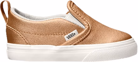 (Toddler) Vans Slip-On V 'Metallic Leather - Light Copper' VN0A3488U4W (Toddler) Vans Slip-On V 'Metallic Leather - Light Copper' VN0A3488U4W
