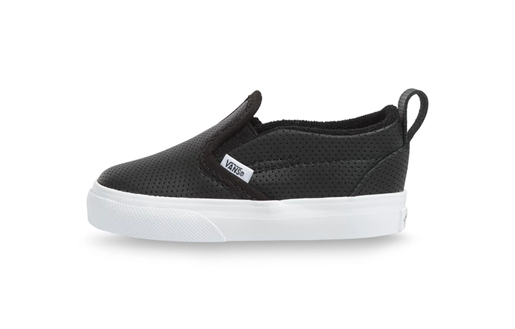 (Toddler) Vans Slip-On V 'Perforated - Black' VN0A34883CT