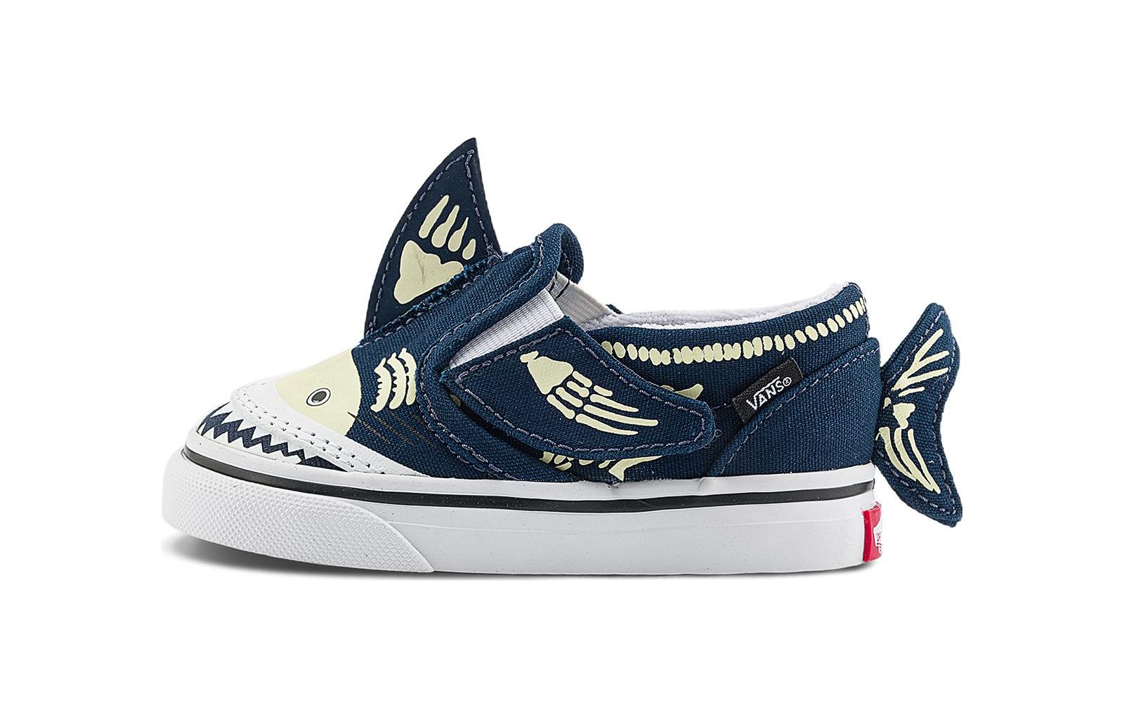 (Toddler) Vans Slip-On V 'Shark Glow' VN0A7Q4ZBER
