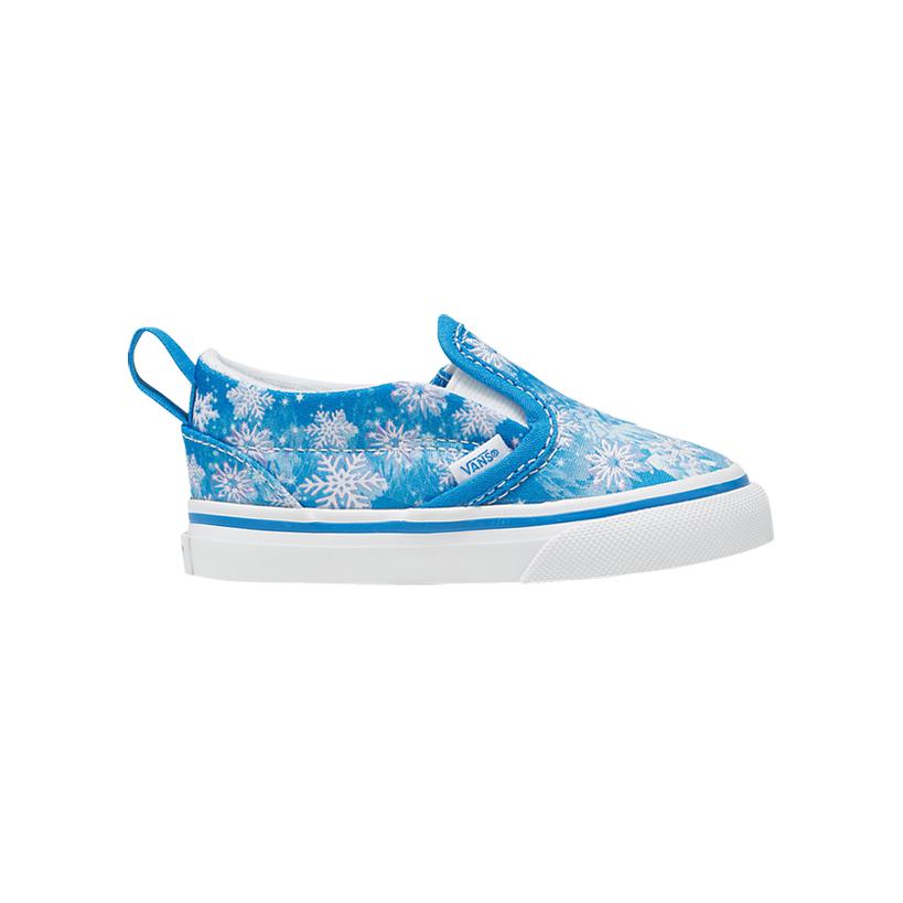 Order (Toddler) Vans Slip-On V 'Snowflakes - Winter Wonderland Blue' VN000UBSBES