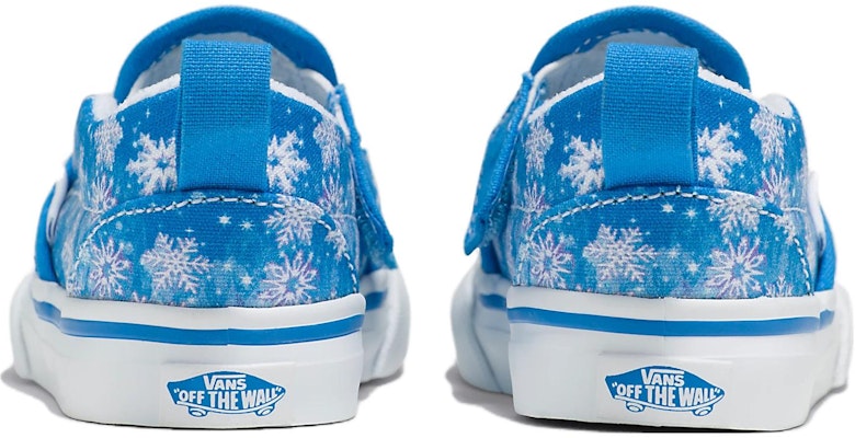 (Toddler) Vans Slip-On V 'Snowflakes - Winter Wonderland Blue' VN000UBSBES Shop (Toddler) Vans Slip-On V 'Snowflakes - Winter Wonderland Blue' VN000UBSBES
