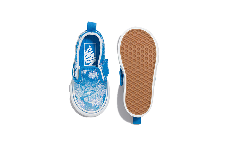 Purchase (Toddler) Vans Slip-On V 'Snowflakes - Winter Wonderland Blue' VN000UBSBES