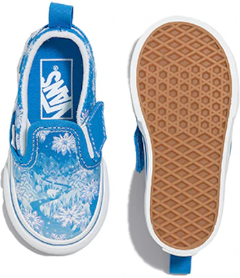 (Toddler) Vans Slip-On V 'Snowflakes - Winter Wonderland Blue' VN000UBSBES Purchase (Toddler) Vans Slip-On V 'Snowflakes - Winter Wonderland Blue' VN000UBSBES