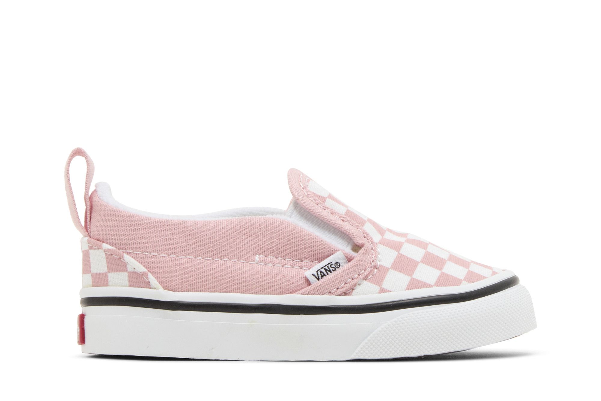 (Toddler) Vans Slip-On Velcro 'Powder Pink Checkerboard' VN000UBS99H