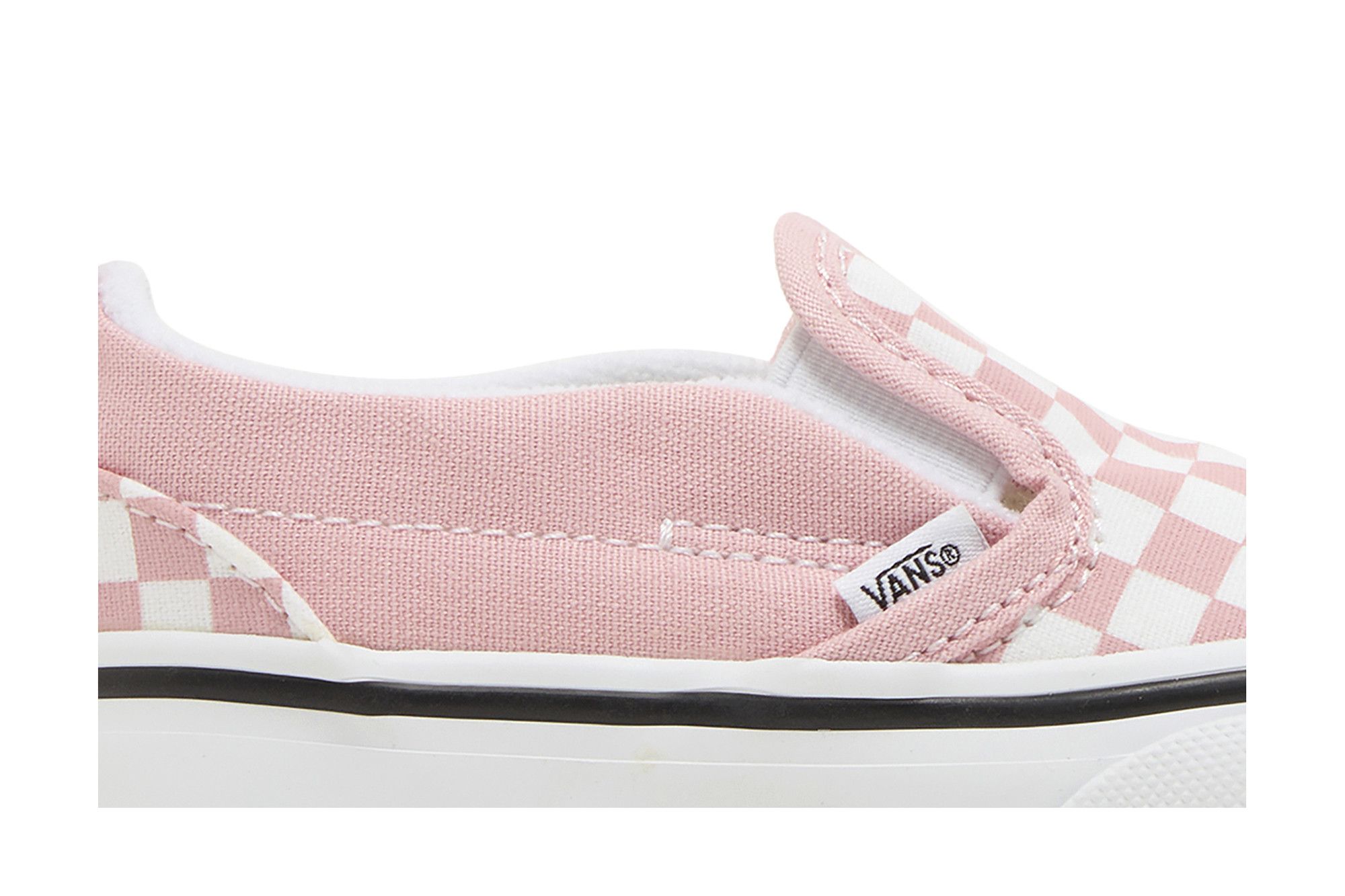 Order (TD) Vans Slip-On Velcro 'Powder Pink Checkerboard' Kotak Kotak Merah Muda VN000UBS99H