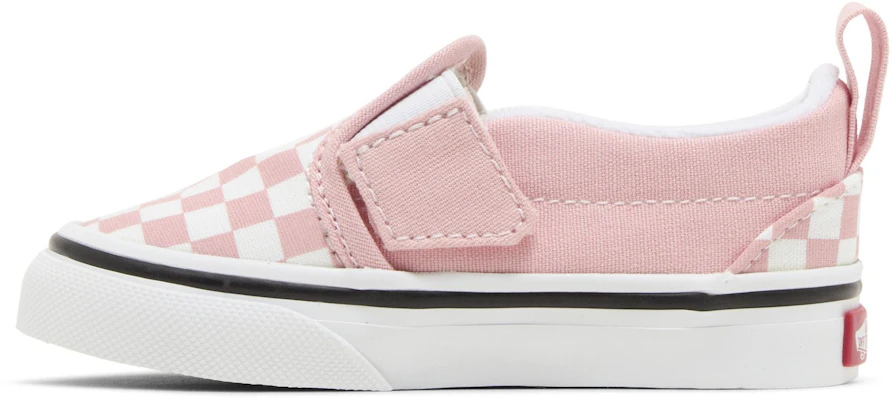(TD) Vans Slip-On Velcro 'Powder Pink Checkerboard' Kotak Kotak Merah Muda VN000UBS99H Lookbook (TD) Vans Slip-On Velcro 'Powder Pink Checkerboard' Kotak Kotak Merah Muda VN000UBS99H