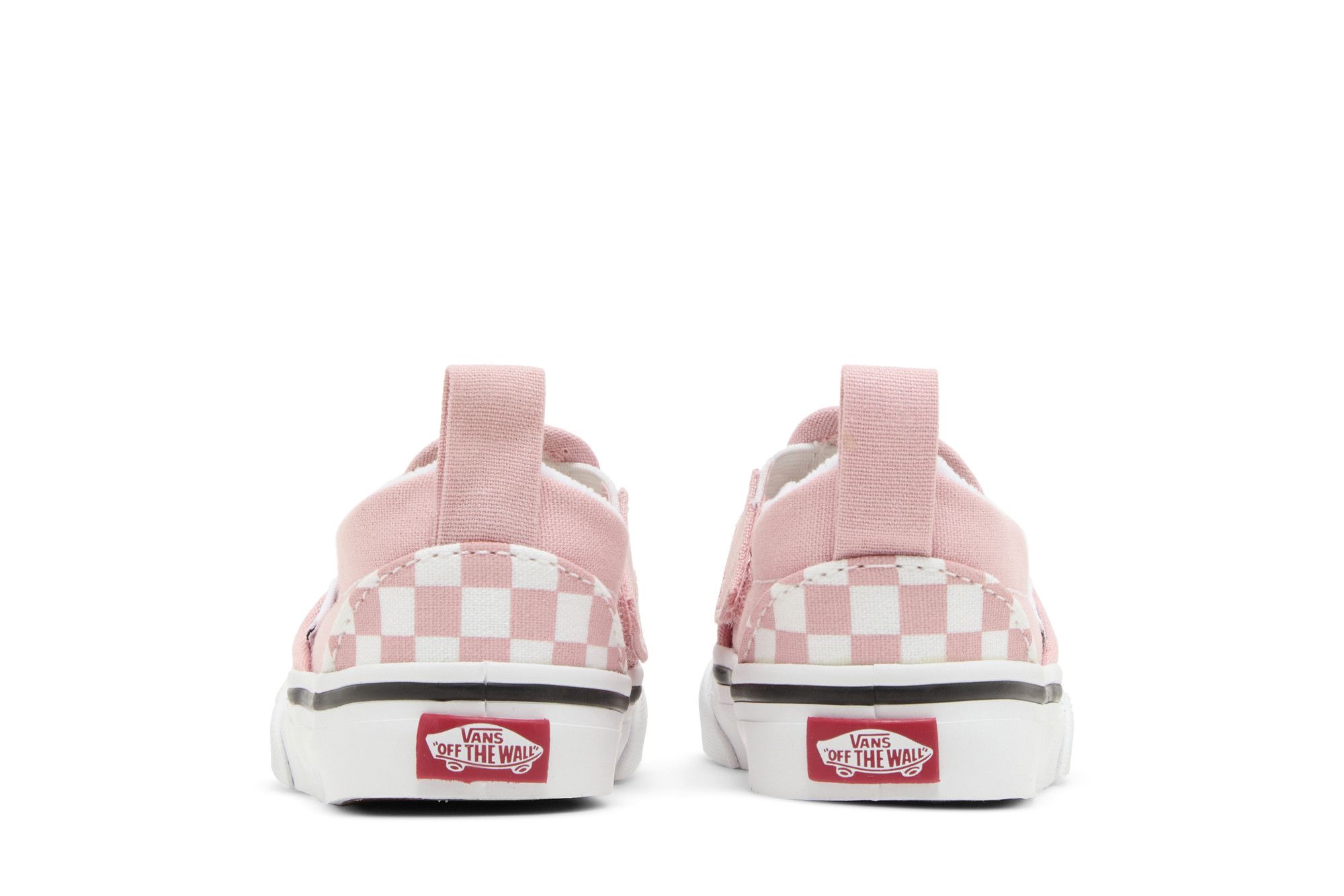 Details for (TD) Vans Slip-On Velcro 'Powder Pink Checkerboard' Kotak Kotak Merah Muda VN000UBS99H