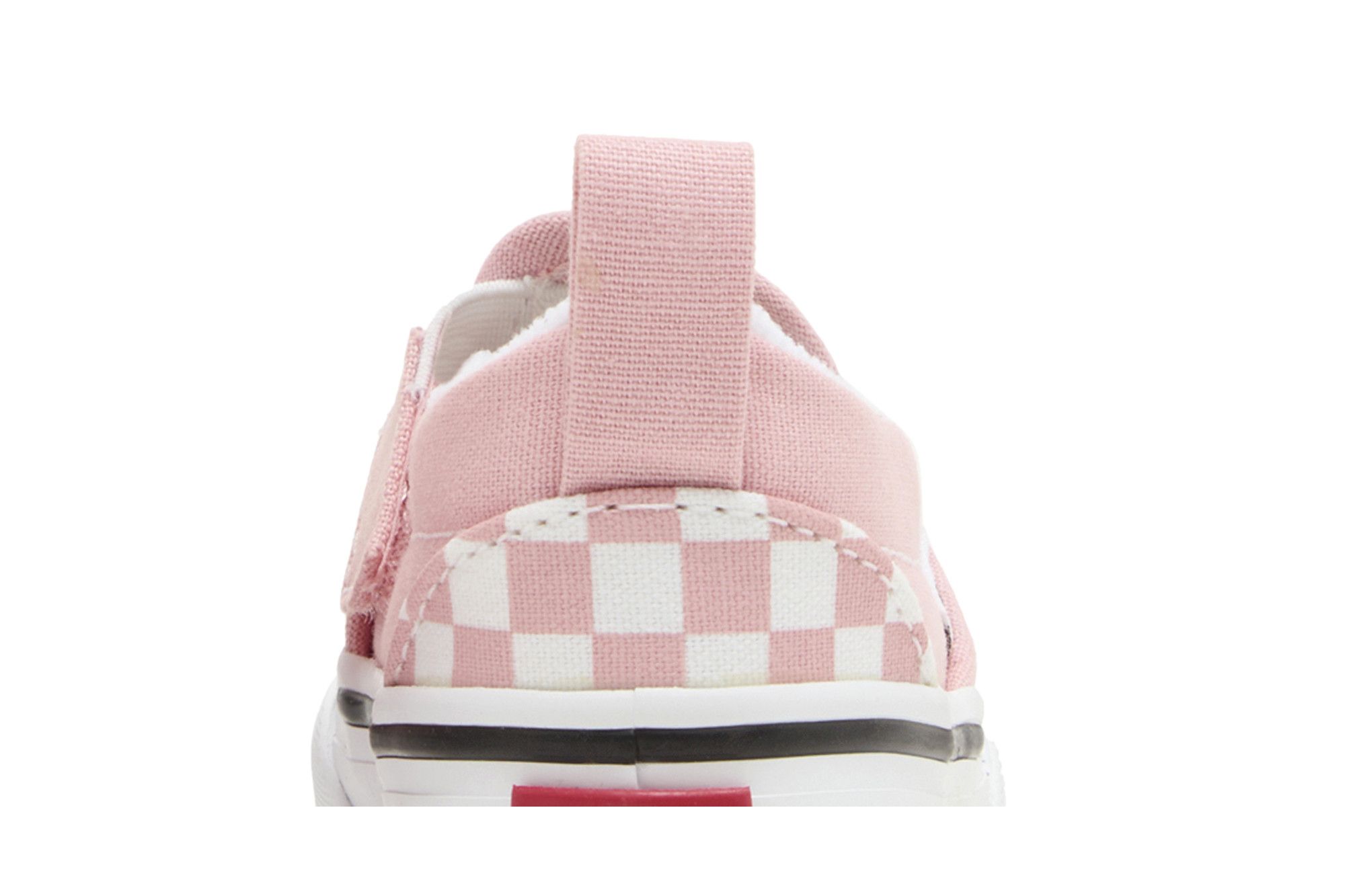 Sizing (TD) Vans Slip-On Velcro 'Powder Pink Checkerboard' Kotak Kotak Merah Muda VN000UBS99H