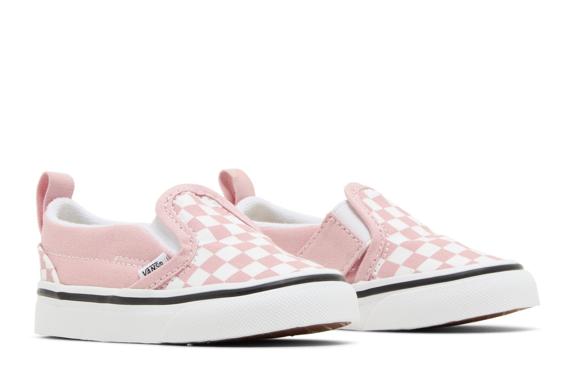 Cheap (TD) Vans Slip-On Velcro 'Powder Pink Checkerboard' Kotak Kotak Merah Muda VN000UBS99H