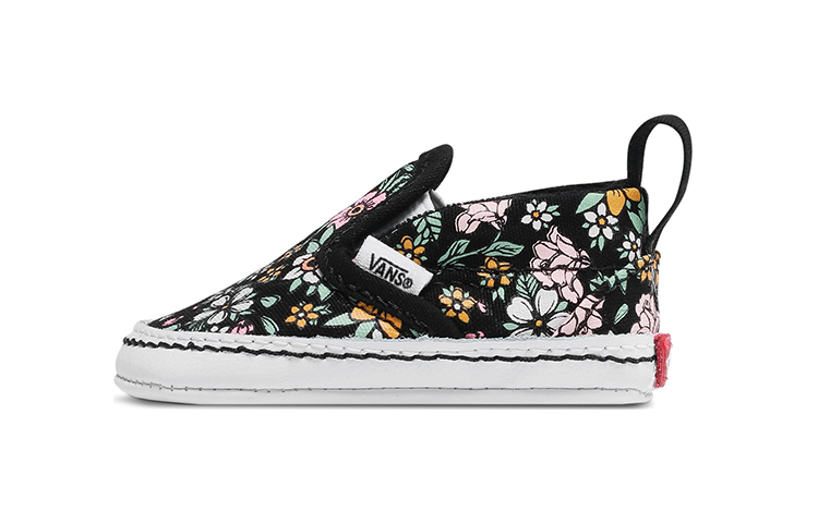 (Toddler) Vans Slip On Floral 'Black' VN0A2XSL99D
