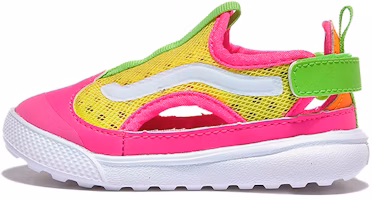 (Toddler) Vans Ultrarange Velcro Minimalistic Casual Yellow Pink Sandals VN0A4TZPWL8 (Toddler) Vans Ultrarange Velcro Minimalistic Casual Yellow Pink Sandals VN0A4TZPWL8