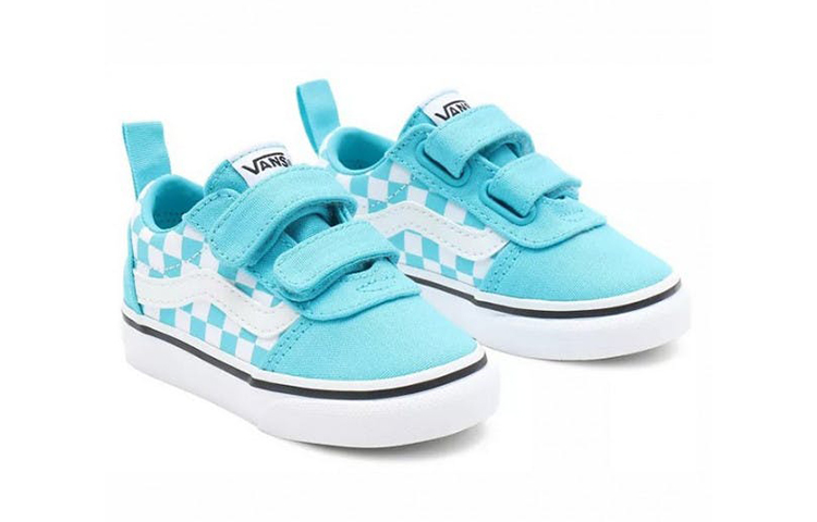 Lookbook (TD) 반스 워드 로우탑 스니커즈 블루/화이트 VN0A4BTF9FE