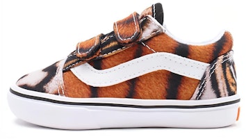 (Toddler) Vans Y/ Tiger Orange VN0A4TZI9A9 (Toddler) Vans Y/ Tiger Orange VN0A4TZI9A9