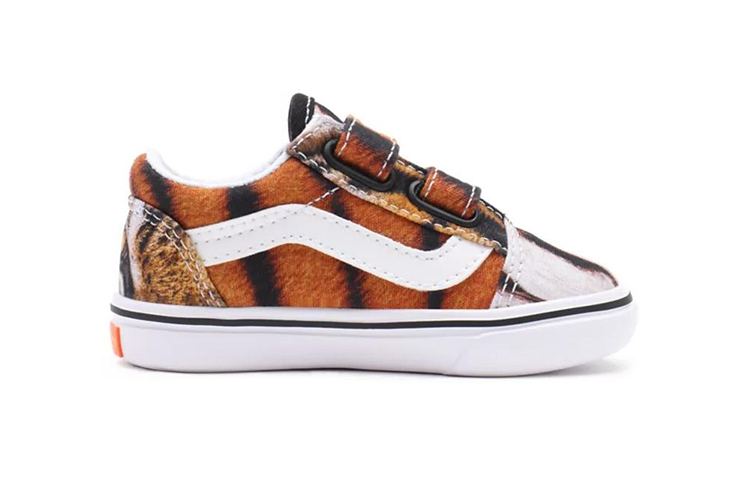 Order 嬰童 Y/Project x Vans Old Skool 聯名 虎紋 魔術貼 透氣耐磨防滑 低幫休閒板鞋